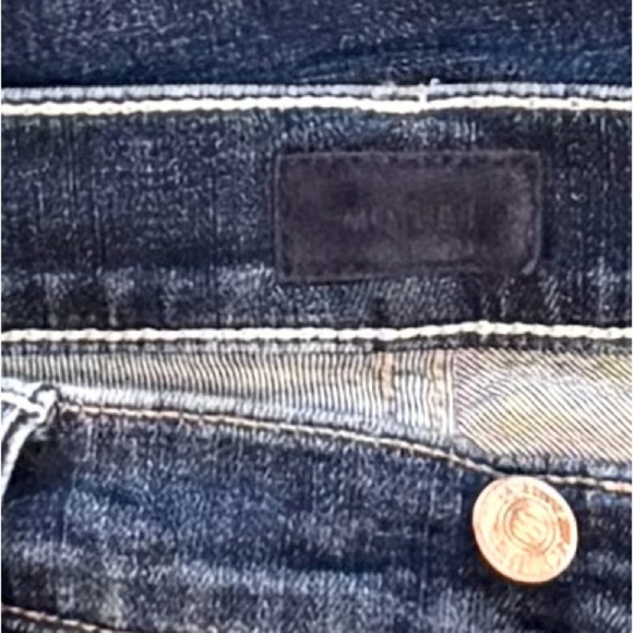 MOTHER The Mid Rise Dazzler Ankle in On The Edge Medium Blue Wash Size 27 - Picture 8 of 14